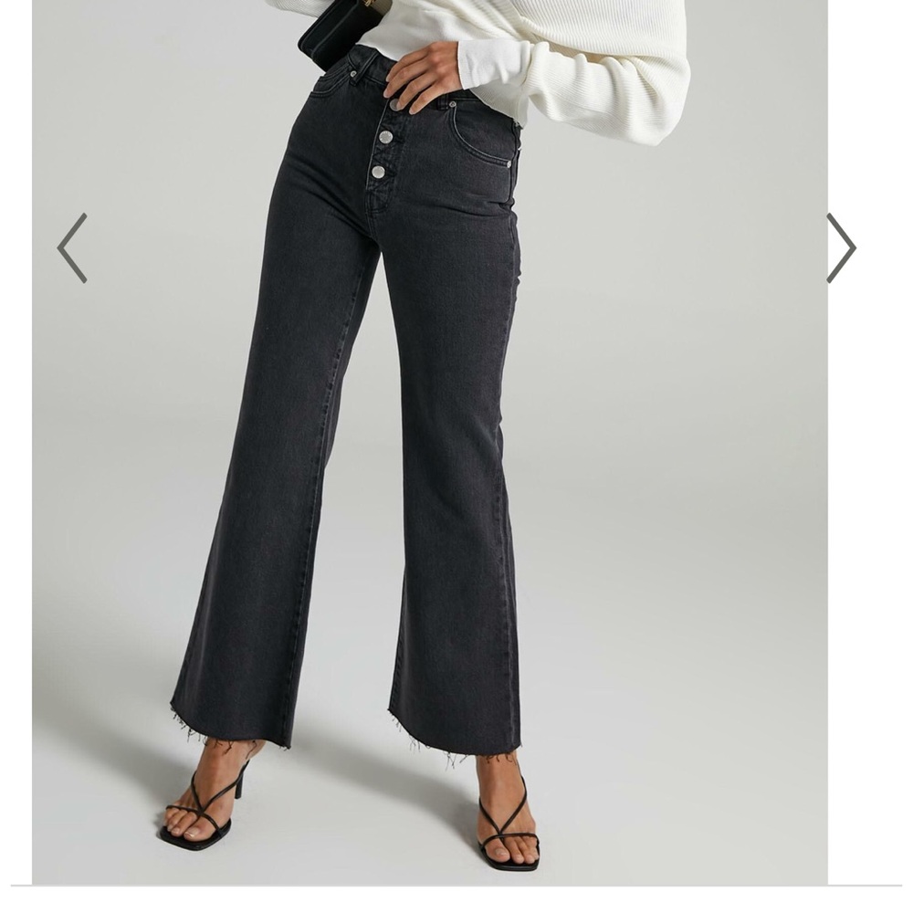 Rollas Eastcoast Crop Flare High Rise Jeans